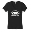 caerbannog petting zoo Women's V-Neck T-Shirt