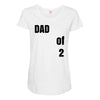 dad of 2 Maternity Scoop Neck T-shirt