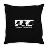 animal liberation Throw Pillow