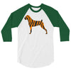 tiger pattern 3/4 Sleeve Shirt