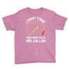 I Don't Care How Many Miles Per Gallon Youth Tee