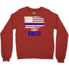 i don't kneel   patriotic stand for the flag, kneel for the dead Crewneck Sweatshirt