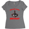 gaming hold and play Women's Triblend Scoop T-shirt