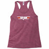 top gun logo cool retro Racerback Tank