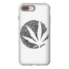 cannabis fingerprinting (black) iPhone 8 Plus