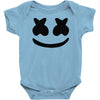 marshmello face Baby Onesie