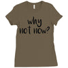 why not now Ladies Fitted T-Shirt