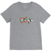 Femen with Flowers V-Neck Tee