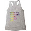 I miss you my heart is empaty wİthout you (2) Racerback Tank