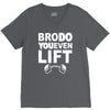 bro do you even lift baseball raglan V-Neck Tee
