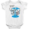 hipster ice cube Baby Onesie