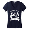 personalised pony horse and rider Women's V-Neck T-Shirt