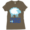i m with herd Ladies Fitted T-Shirt
