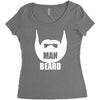 man beard funny mens Women's Triblend Scoop T-shirt