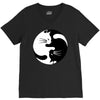 cat V-Neck Tee