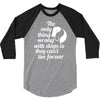 the only thing wrong with dogs 3/4 Sleeve Shirt