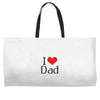 I LOVE DAD Weekender Totes