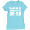 wake me up Ladies Fitted T-Shirt