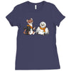 the owl and the weasel Ladies Fitted T-Shirt
