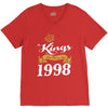 kings are born in 1998 V-Neck Tee