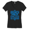 brunch day drinking Women's V-Neck T-Shirt
