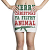 Merry Christmas Ya Filthy Animal Mini Skirts