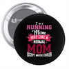 running mom white Pin-back button