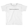 neuther does anybody else Toddler T-shirt