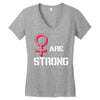 Women's March We Are Strong Women's V-Neck T-Shirt