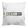 Vegan Parody Cobra Commander Throw Pillow