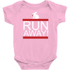 run away rabbit Baby Bodysuit