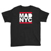 mad nyc new york city run fashion baseball jersey Youth Tee