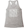 homie lover friend Racerback Tank