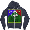 Bicycle Day T-shirt - 1943 Vintage (Albert Hofmann LSD) Zipper Hoodie
