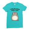 i am in love with cats Ladies Fitted T-Shirt