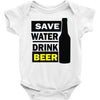 save water drink beer (2) Baby Onesie