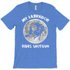 halloween my labrador rides shotgun T-Shirt