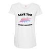 Save The Chubby Unicorns Maternity Scoop Neck T-shirt