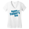 happy father's day 2 Women's V-Neck T-Shirt