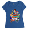 paw patrol birthday boy auntie Women's Triblend Scoop T-shirt