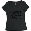 i'm dad favorite son or daughter Women's Triblend Scoop T-shirt