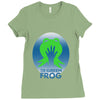 the green frog Ladies Fitted T-Shirt