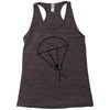 stick man skydiving Racerback Tank