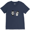 SKULL ON TWO FACE V-Neck Tee