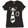 geek pocket protector tie Ladies Fitted T-Shirt