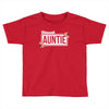 blessed aunitie with flower white color Toddler T-shirt