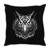 owl ornate Throw Pillow