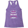 All Women Created Equal But The Best Born In January Racerback Tank