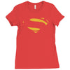 man of steel Ladies Fitted T-Shirt