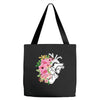 Heart And Flowers Tote Bags